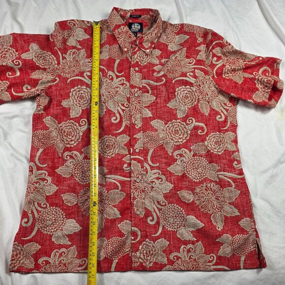 Reyn Spooner Kloth Mens Size XL Red Floral Button Front Shirt Aloha Hawaiian - Picture 8 of 9